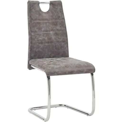 Esszimmerstühle 2-Sitzer Leder braun