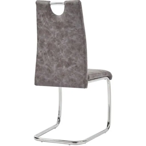 Esszimmerstühle 2-Sitzer Leder braun