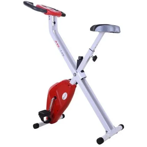 Hometrainer Zusammenklappbares Fitness-Rad - Stahl-Ergometer