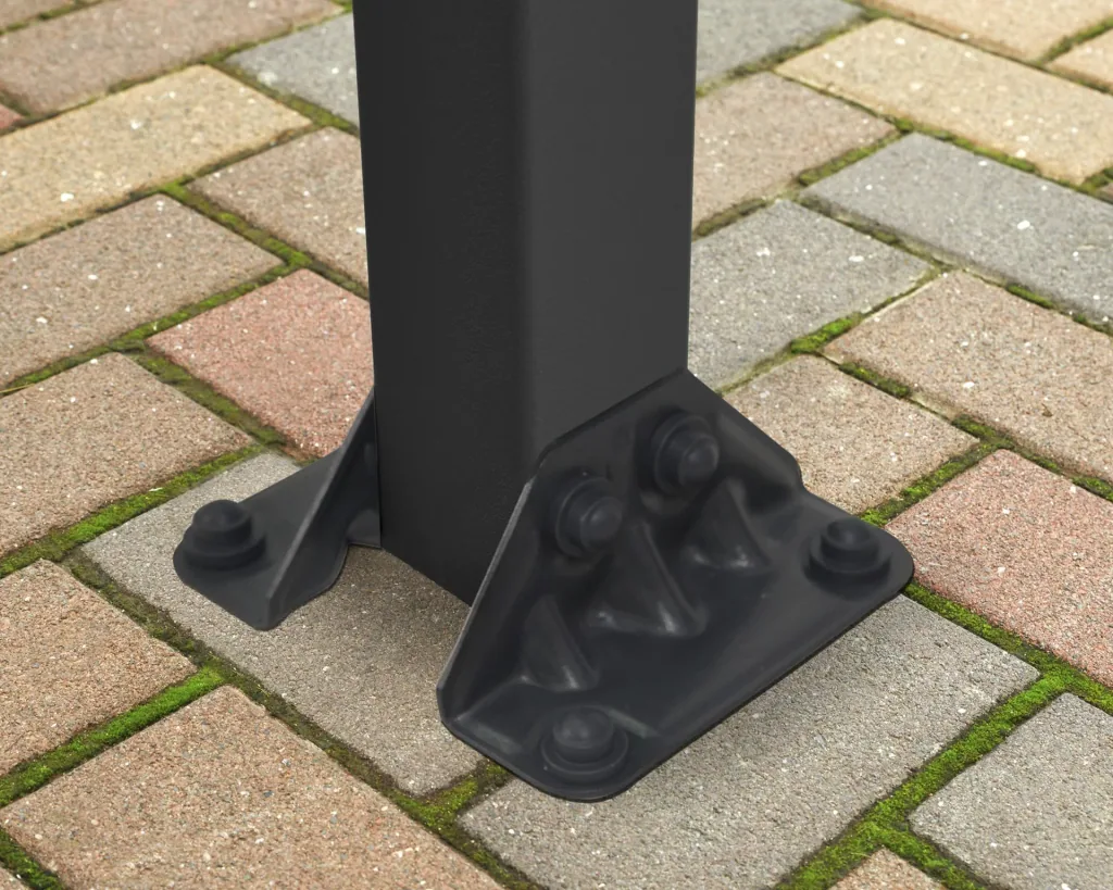 Terrassendach „Olympia“, Anthrazit, 3 x 4,25 m