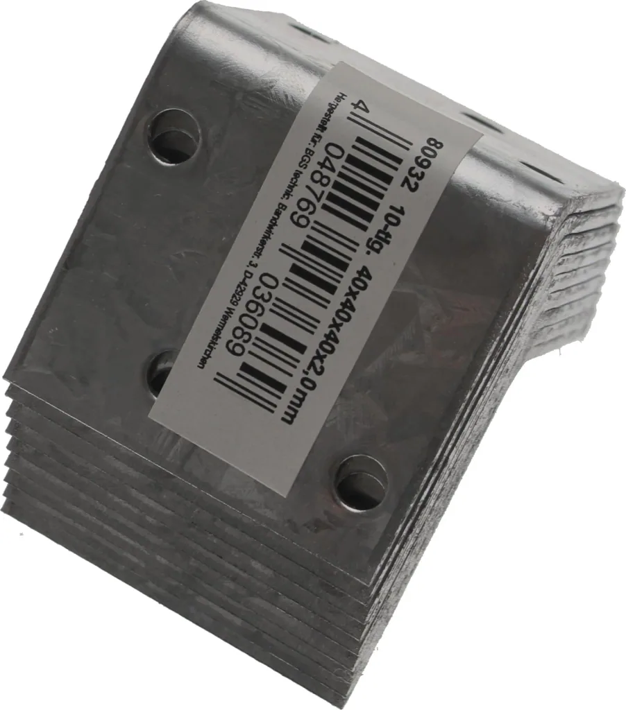 Winkelverbinder 40 x 40 x 40 mm, 10 Stück