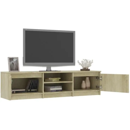 TV-Schrank 140x40x35,5 cm Spanplatte Sonoma Eiche