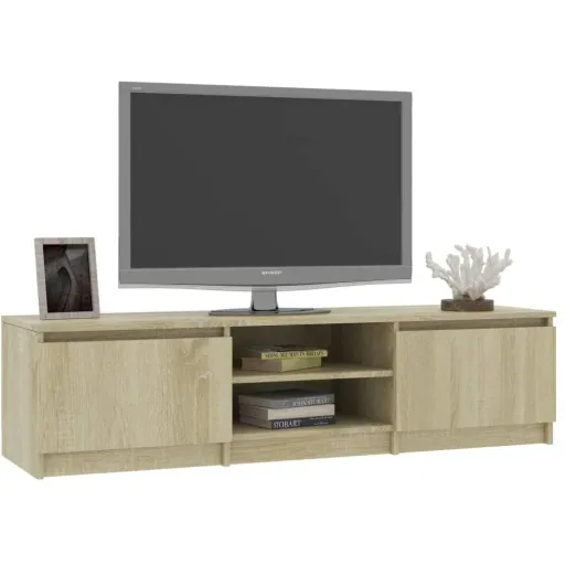TV-Schrank 140x40x35,5 cm Spanplatte Sonoma Eiche
