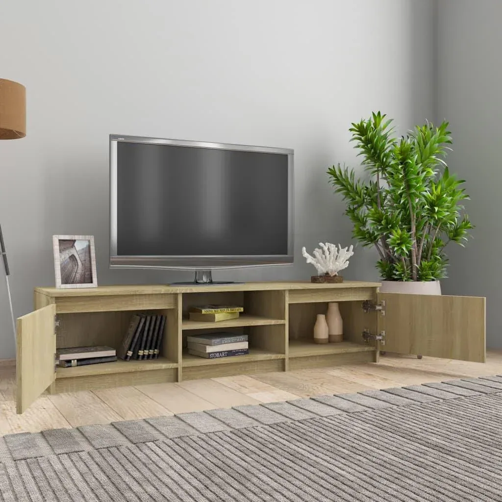 TV-Schrank 140x40x35,5 cm Spanplatte Sonoma Eiche