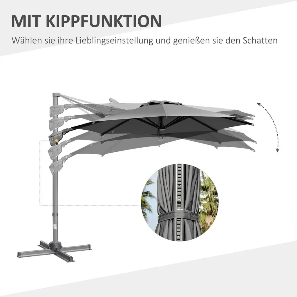 Pavillon 3x3m Faltpavillon 4 Seitenwände mit Fenster Tür mit Reißverschluss Festzelt Gartenzelt Pop-Up-Pavillon inkl. He