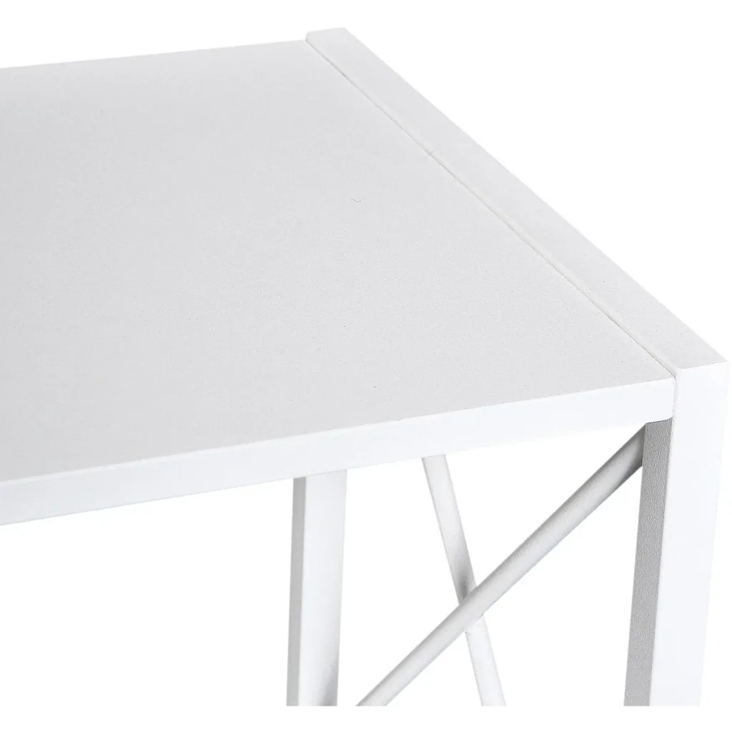 Standregal Bücherregal Aufbewahrungsregal Metall Weiß 40 x 35 x 72,5 cm