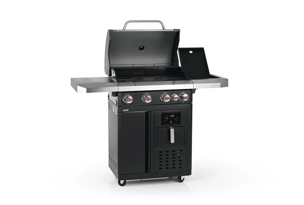 Gasgrill "Fryton 4.1 GG-II-492" Schwarz-Silber