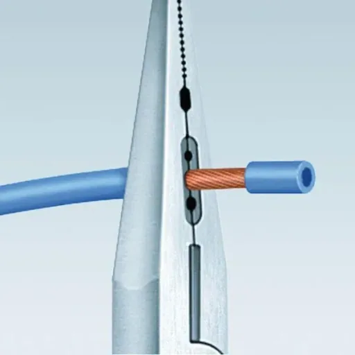 Verdrahtungszange, 160 mm mit 2 Komponenten-Griff