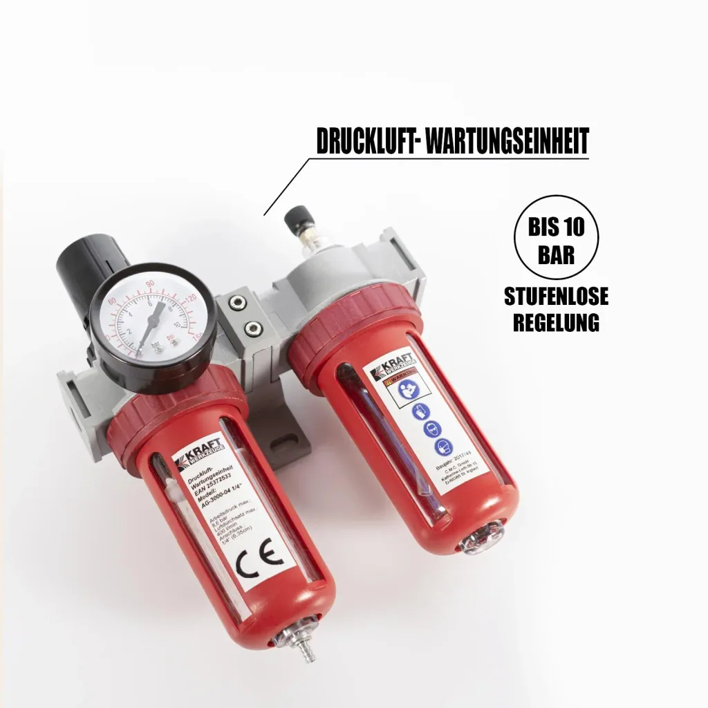 Druckluft Wartungseinheit 1/4" Filter