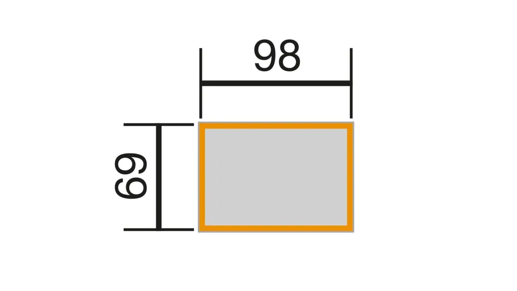 Element-Hochbeet Modular, Wandstärke 21 mm, anthr., 100 x 71 x 69 cm