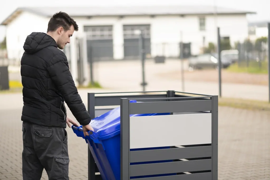 Mülltonnenverkleidung Planum 1er Box, 120 cm, anthrazit