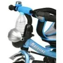 Kinderfahrrad/Dreirädchen - Blau- Schiebestange, klappbare Fußstütze, Korb