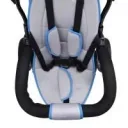 Kinderfahrrad/Dreirädchen - Blau- Schiebestange, klappbare Fußstütze, Korb