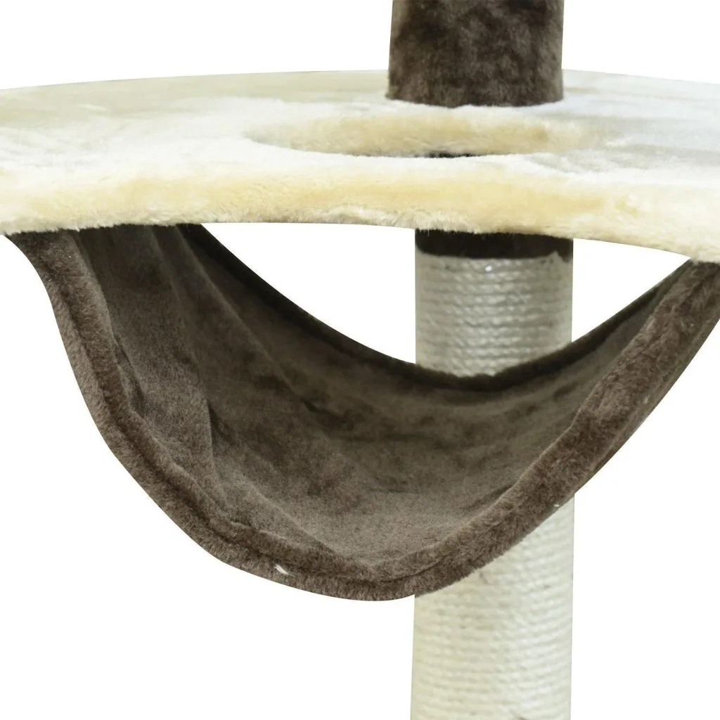 Katzenbaum Sisalsäulen 65x50x153 cm creme-kaffebraun