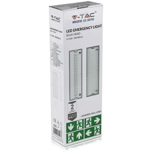 VT-543 Notfall-Leuchte - LED - Anbau - 3W - IP65