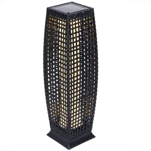 Solar-Gartenleuchte Polyrotan 25 LED 80cm