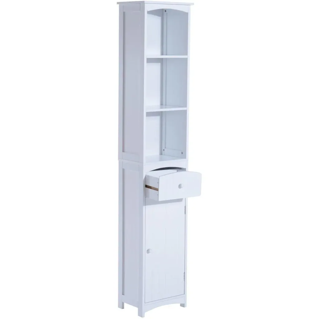 Badschrank 34x24x170cm Badezimmerschrank Badregal