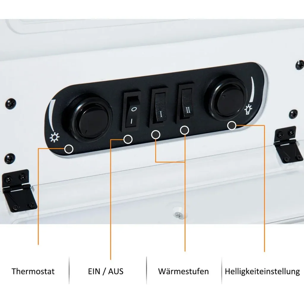 Elektrokamin mit Flammeneffekt und Heizfunktion