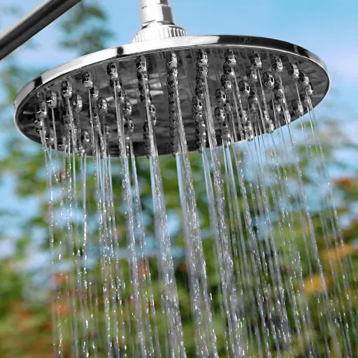Gartendusche - Solarbetrieben - für den Außenbereich - kostenloses Warmwasser