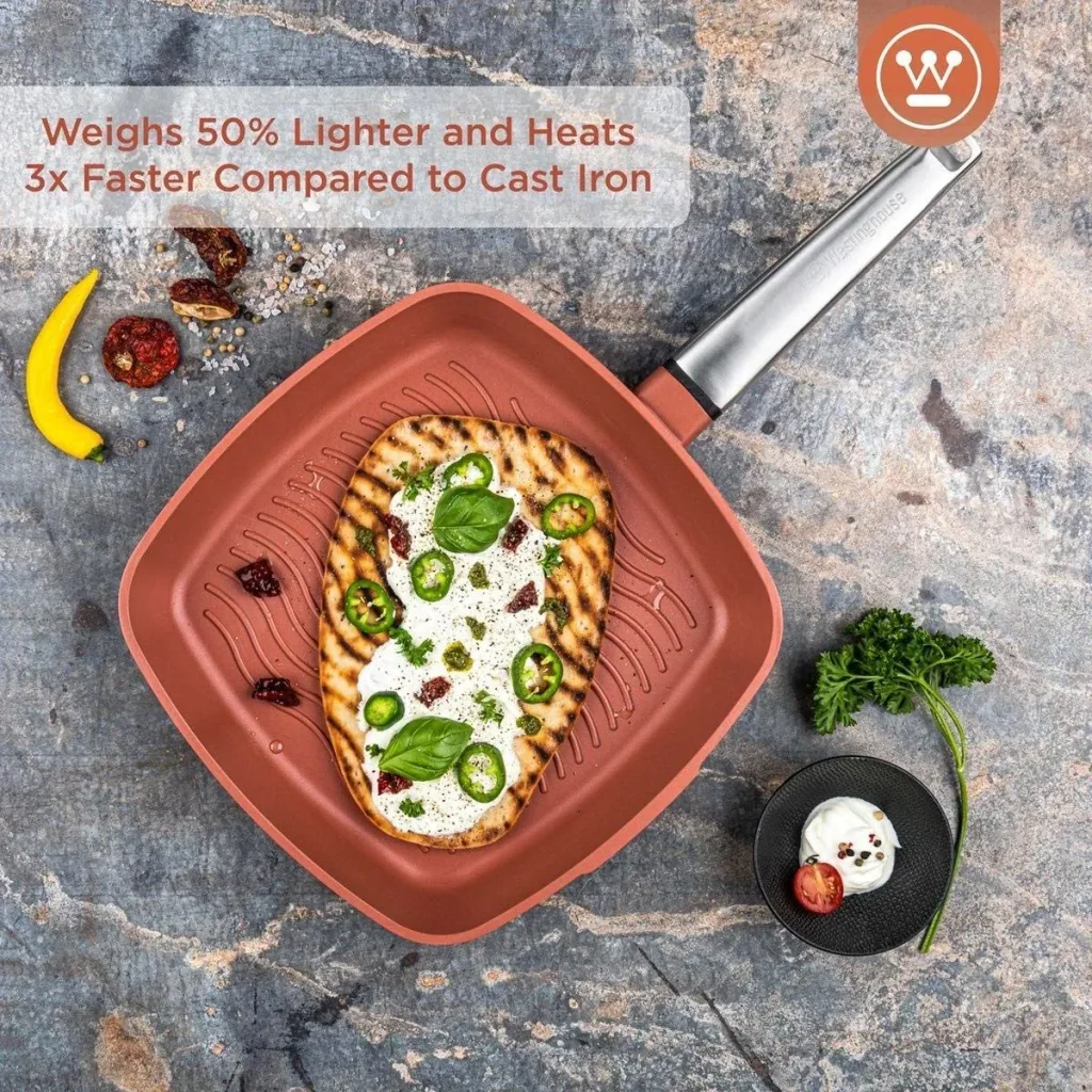 Performance Series Töpfe und Pfannen - Grillpfanne 28 cm + Bratpfanne 28 cm - Orange