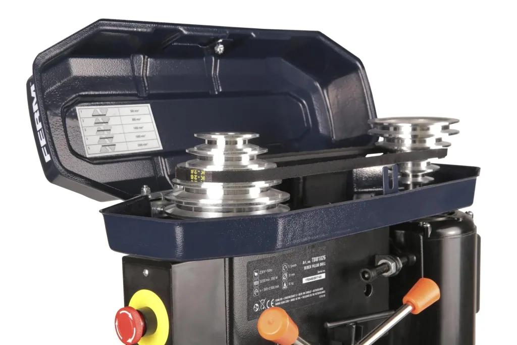 TDM1026 Tischbohrmaschine 350W - Sicherheitsschalter - mit 5 Geschwindigkeitsmodi