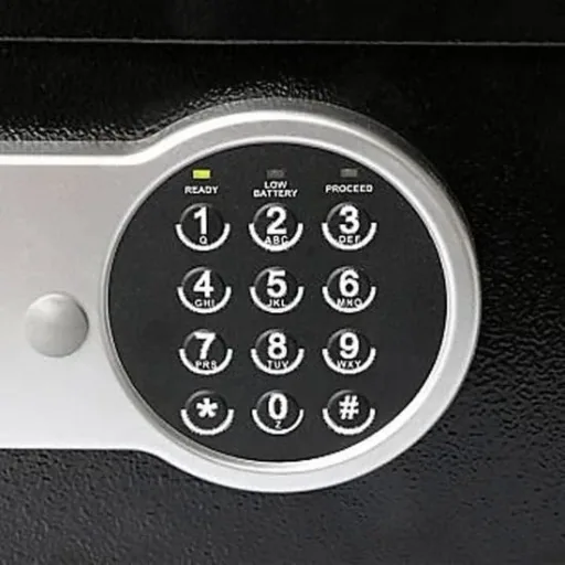 Elektronischer Safe - Stahl - 20 x 19,5 x 30,5 cm