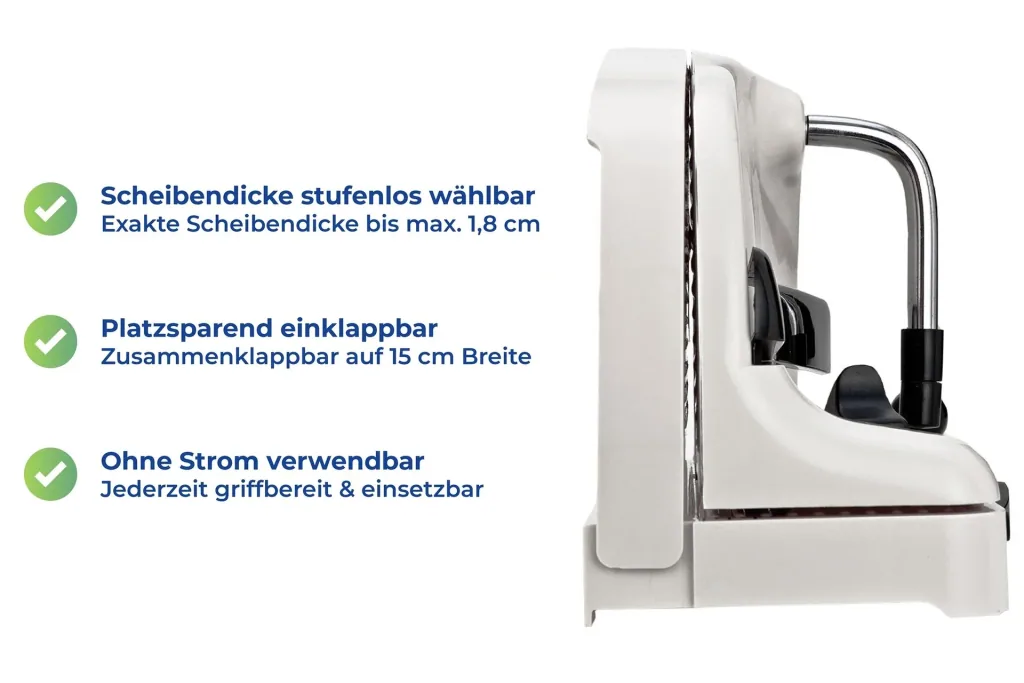 Brotschneidemaschine mit Handkurbel