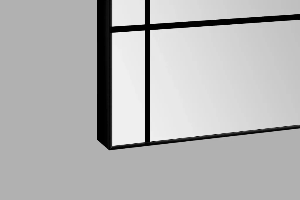 Dekorativer Wandspiegel "Black Square" mit modernem Design 60 x 120 cm