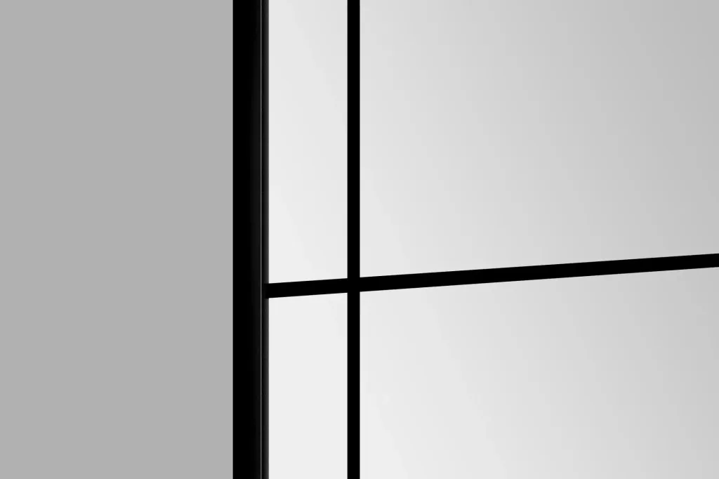 Dekorativer Wandspiegel "Black Square" mit modernem Design 60 x 120 cm
