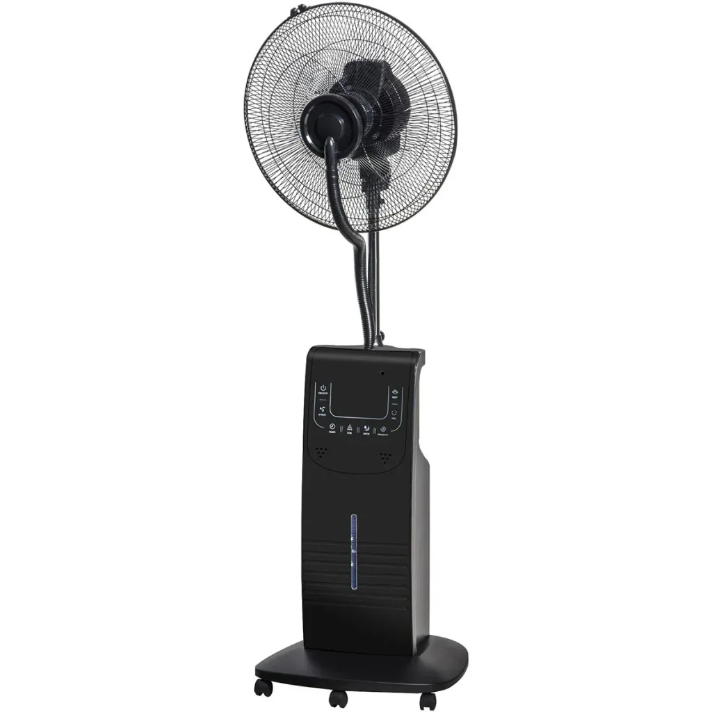 Nebel-Standventilator mit 3 Modi schwarz