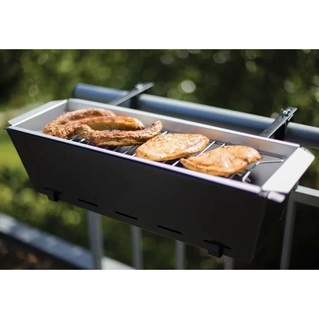 Esschert Design-Balkongrill schwarz BL096