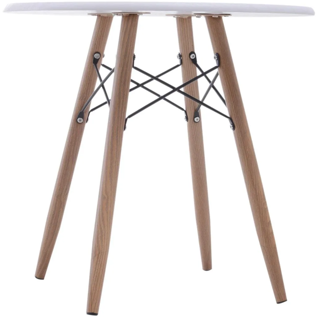 Couchtisch Beistelltisch Kaffeetisch Teetisch Nachttisch rund Holz + Metall Ø60 x H55 cm