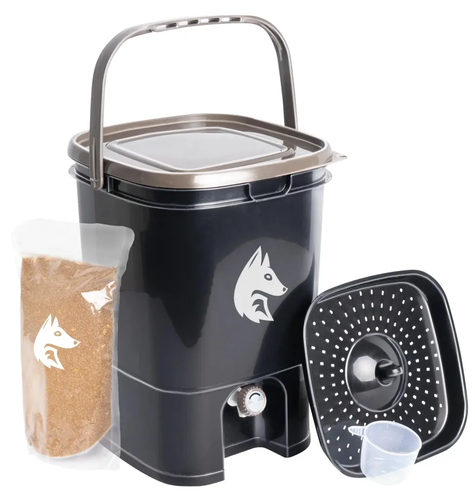 Bokashi Eimer Kompost Starter Set, 19 Liter