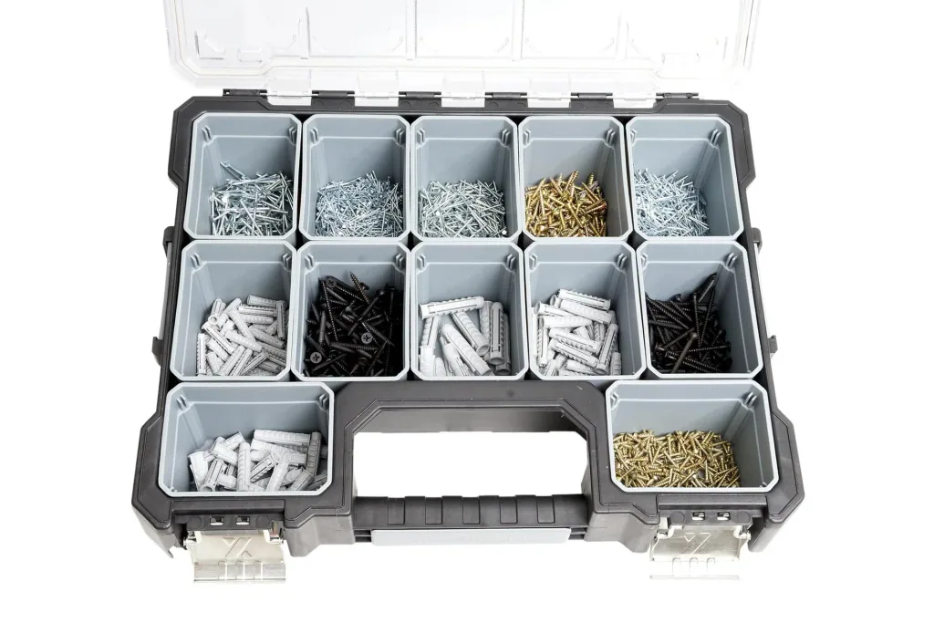 Sortimentskoffer mit 12 Wechselboxen