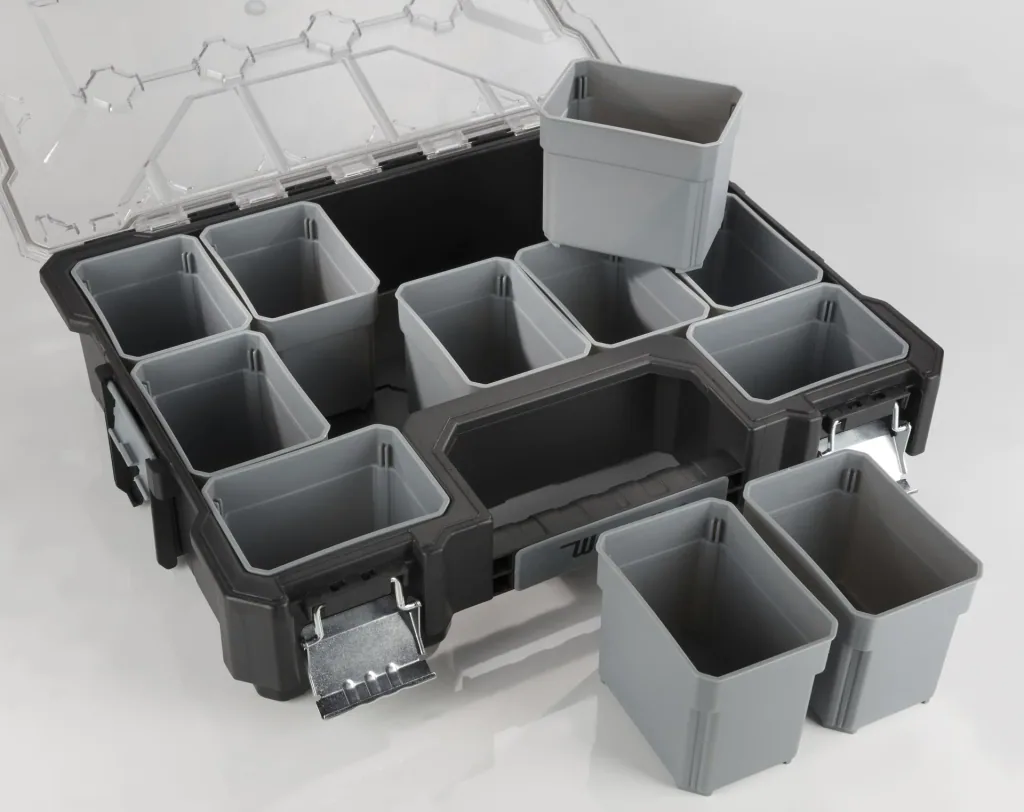 Sortimentskoffer mit 12 Wechselboxen