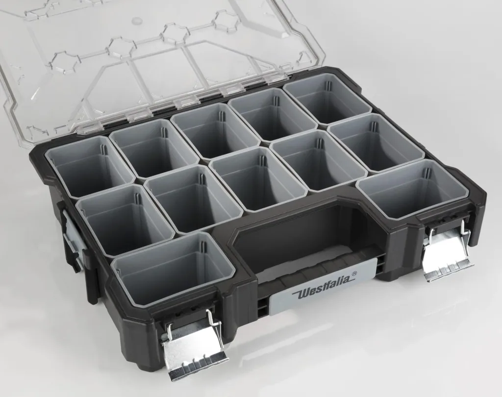 Sortimentskoffer mit 12 Wechselboxen