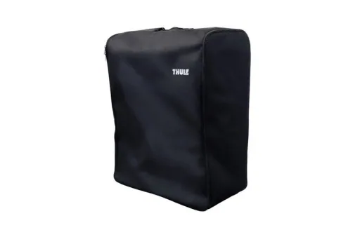 Fahrradträger EasyFold XT 2 Black Edition für zwei Fahrräder, Aufbewahrungstasche und Felgenschutzadapter
