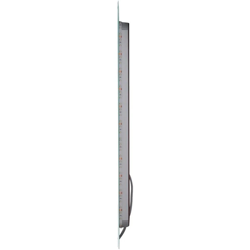 LED Badezimmerspiegel Wandspiegel Touchschalter Energieklasse A Alurahmen Silber 50 x 3 x 70 cm