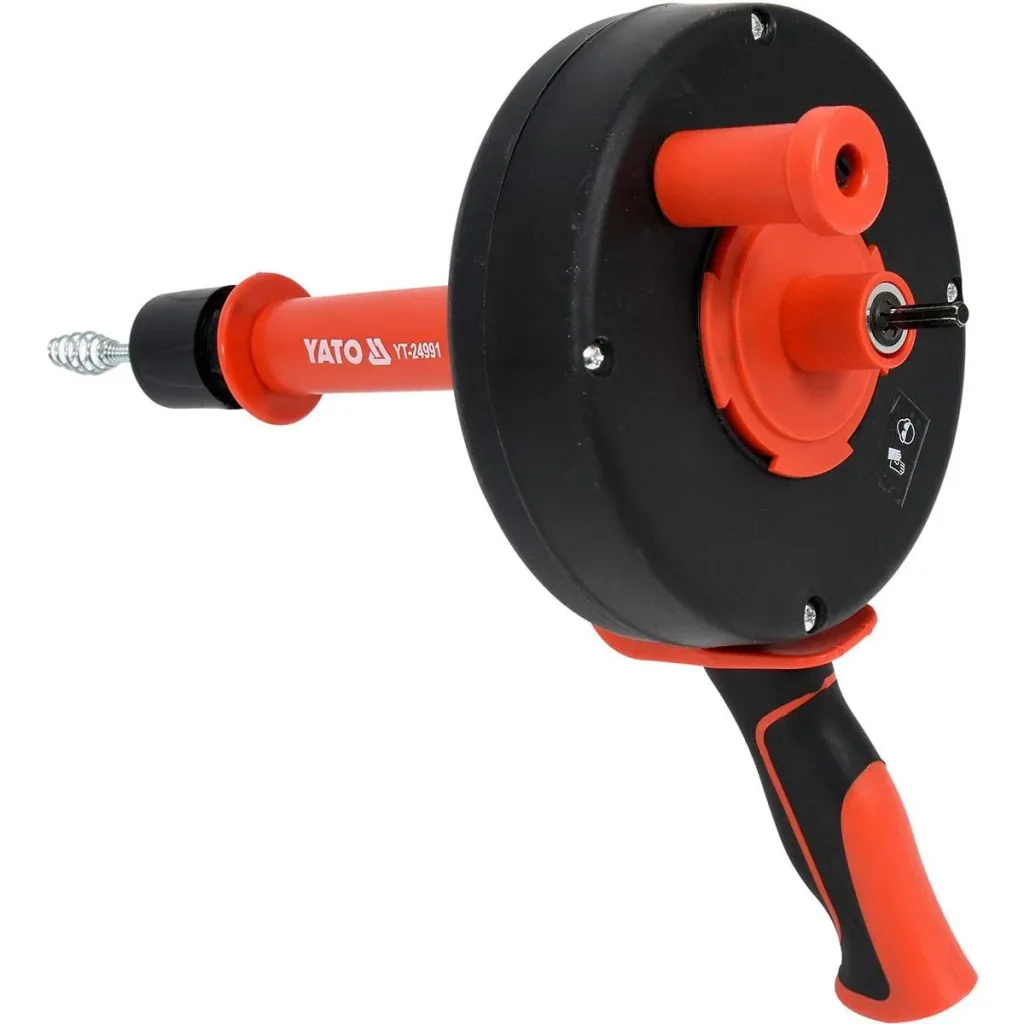 Abflussentstopfer mit Bohrer - 7,6m