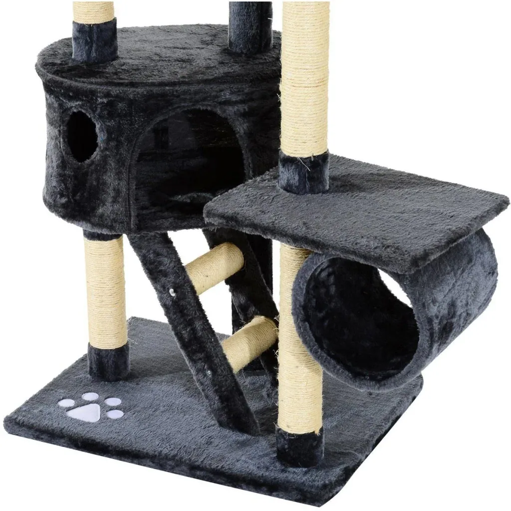Katzenbaum Kratzbaum Katzenkratzbaum Kletterbaum Katze Sisal Grau