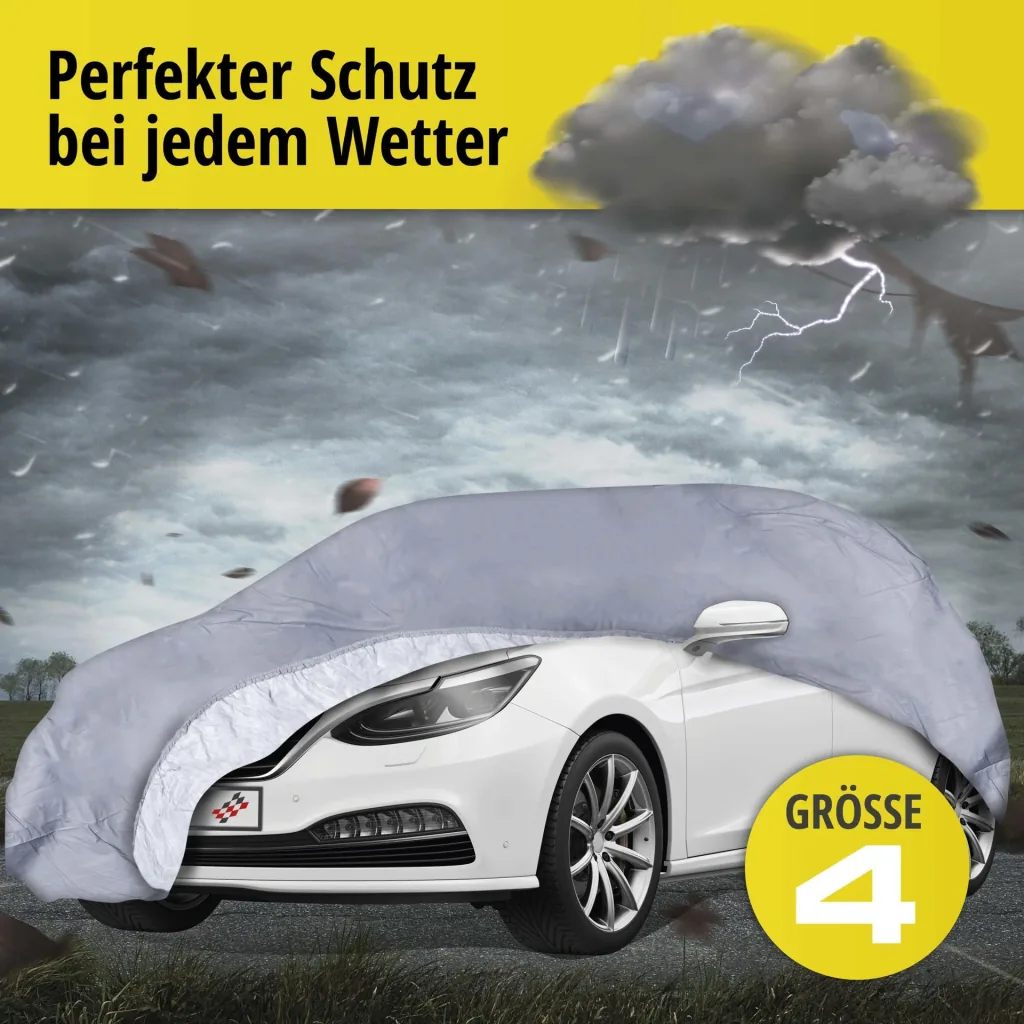 Autoabdeckplane all weather - Größe 4 - 435x176x160cm - PVC beschichtet