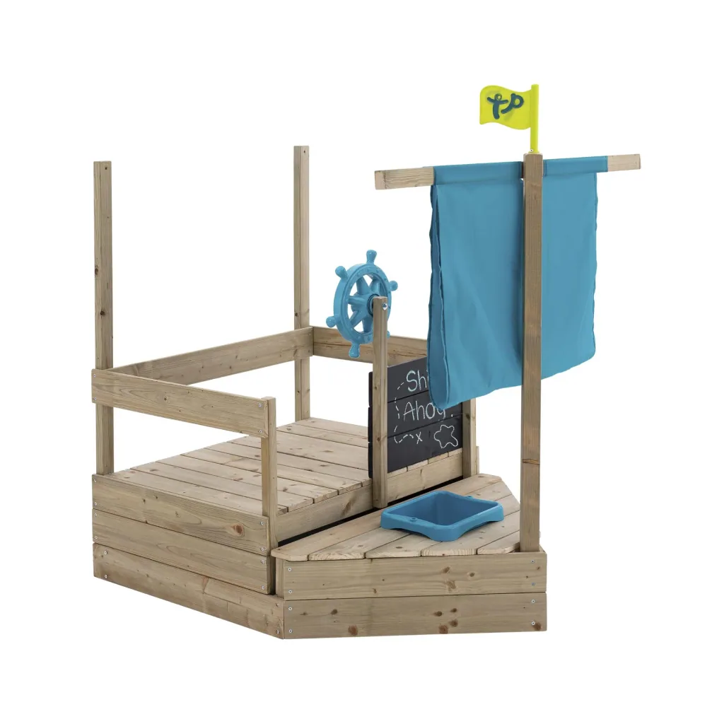 Holz Sandkasten Kinderspielboot AHOY