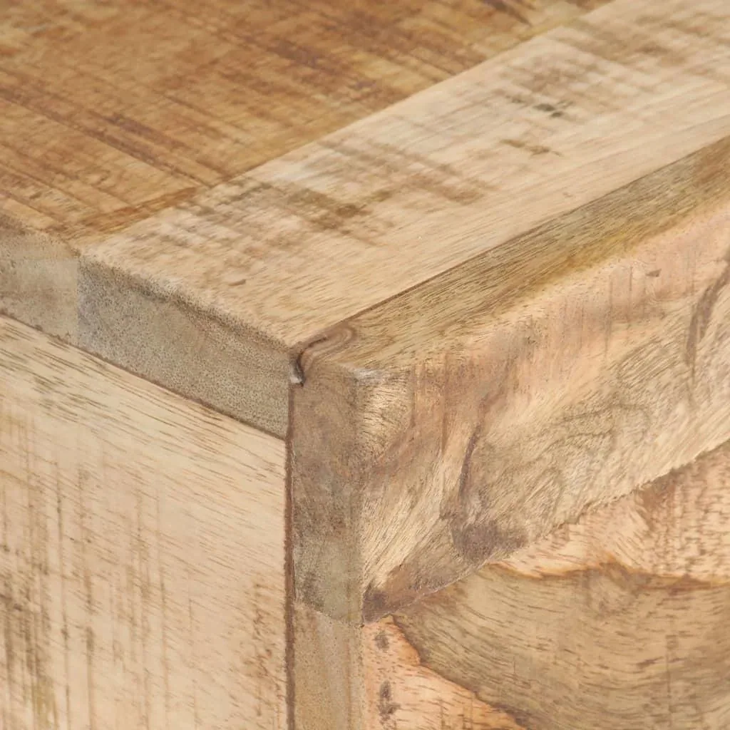 Beistelltisch 40x30x50 cm Mangoholz massiv roh