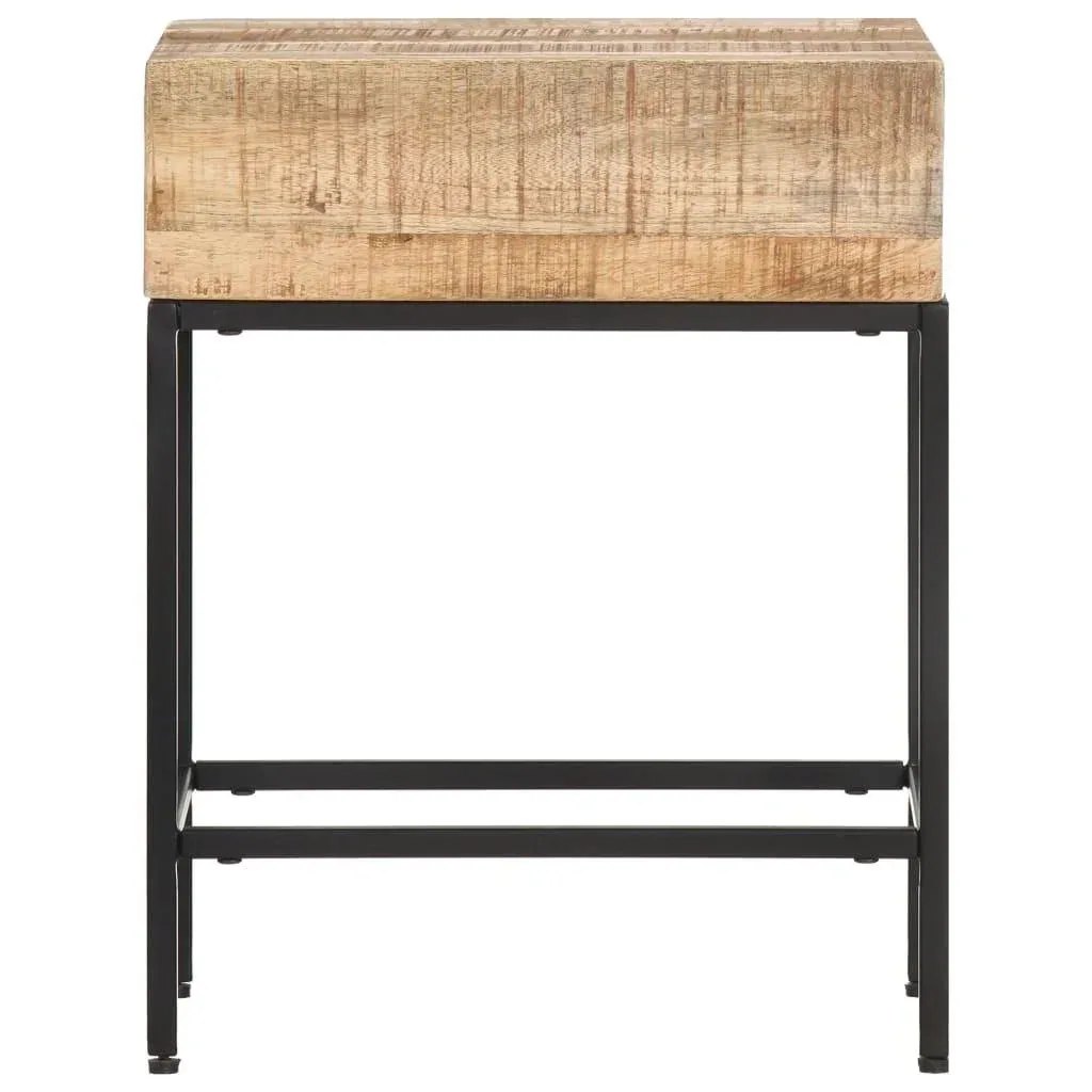Beistelltisch 40x30x50 cm Mangoholz massiv roh