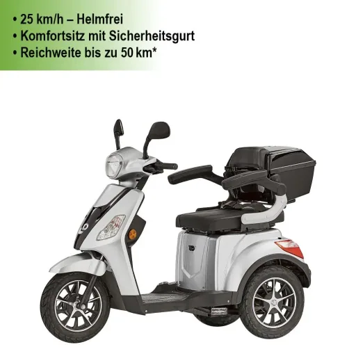 3-Rad E-Mobil Bologna 25 km/h silber