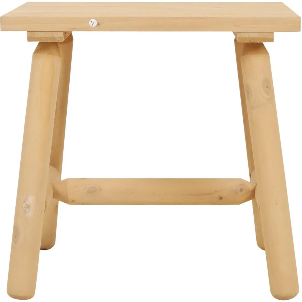 Holzhocker Garten Beistelltisch Gartentisch Kinderstuhl Allzweck Tannenholz Natur 50 x 50 x 48 cm