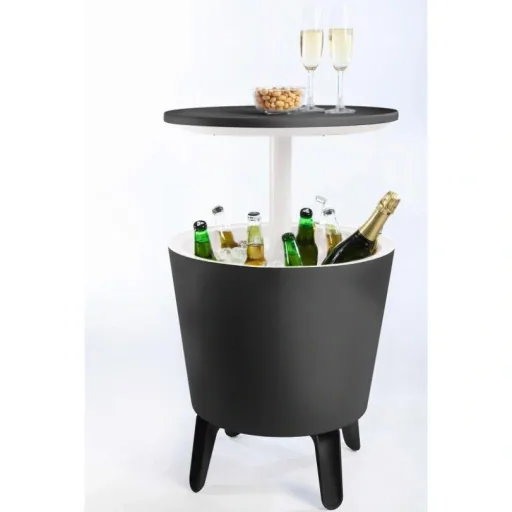 Getränkekühler - Anthrazit-weiß - Ø50 cm - 30L