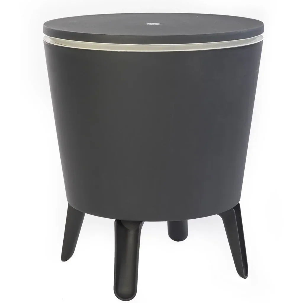 Getränkekühler - Anthrazit-weiß - Ø50 cm - 30L