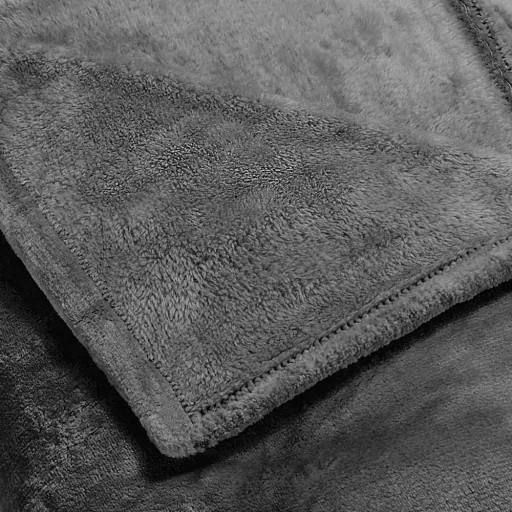 Mikrofaser-Decke 240x220cm - dunkelgrau