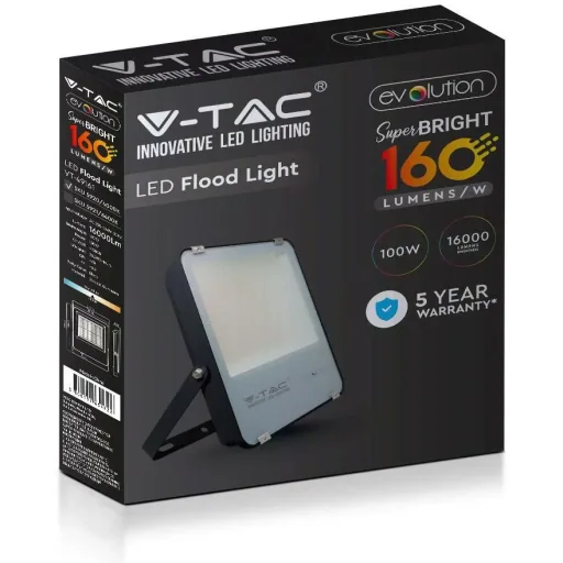 VT-49611 LED-Flutlichtstrahler - 100 W - 16000 Lm - 4000K - schwarz